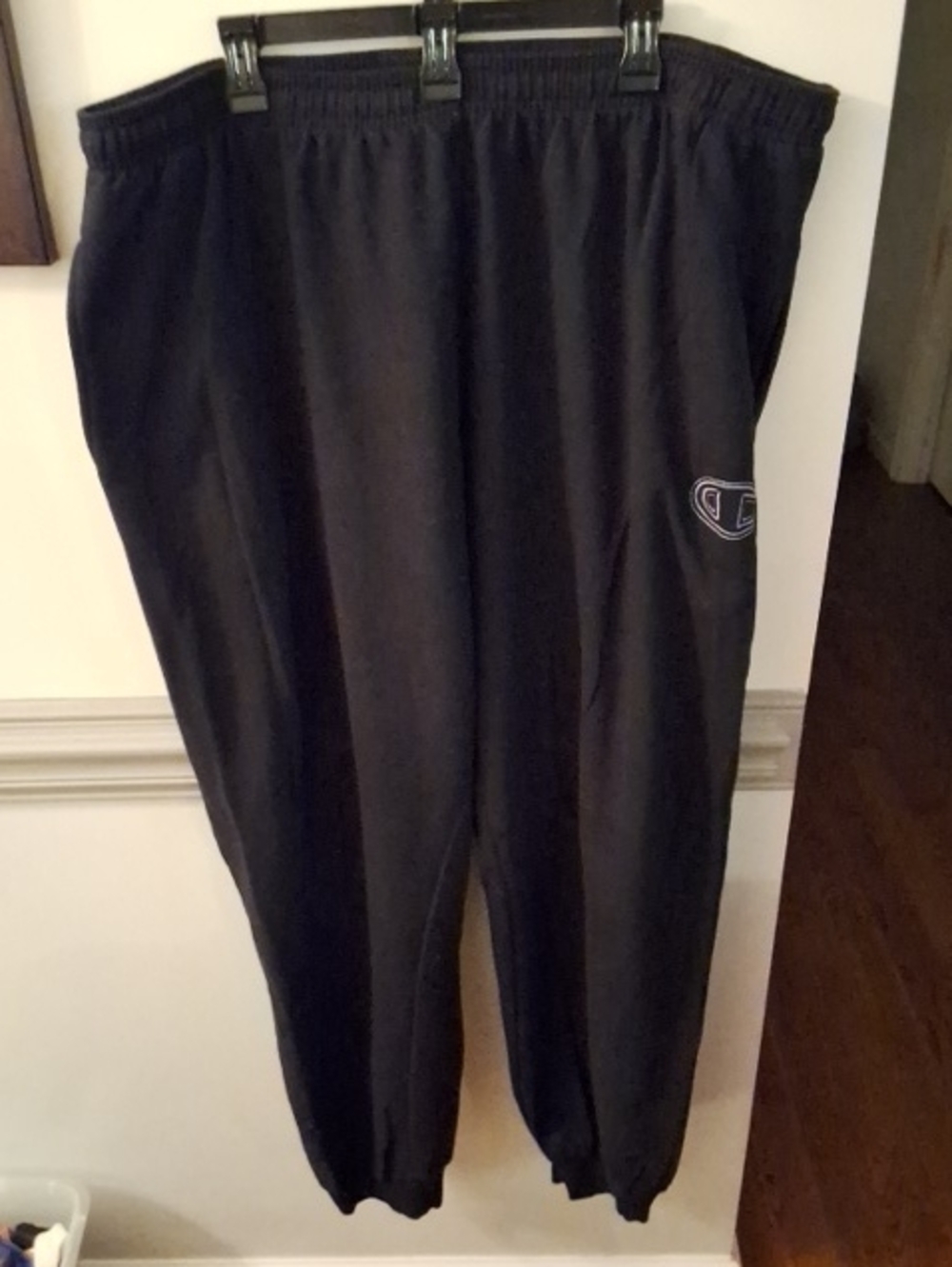 Champion Black Sweatpants Joggers with Logo